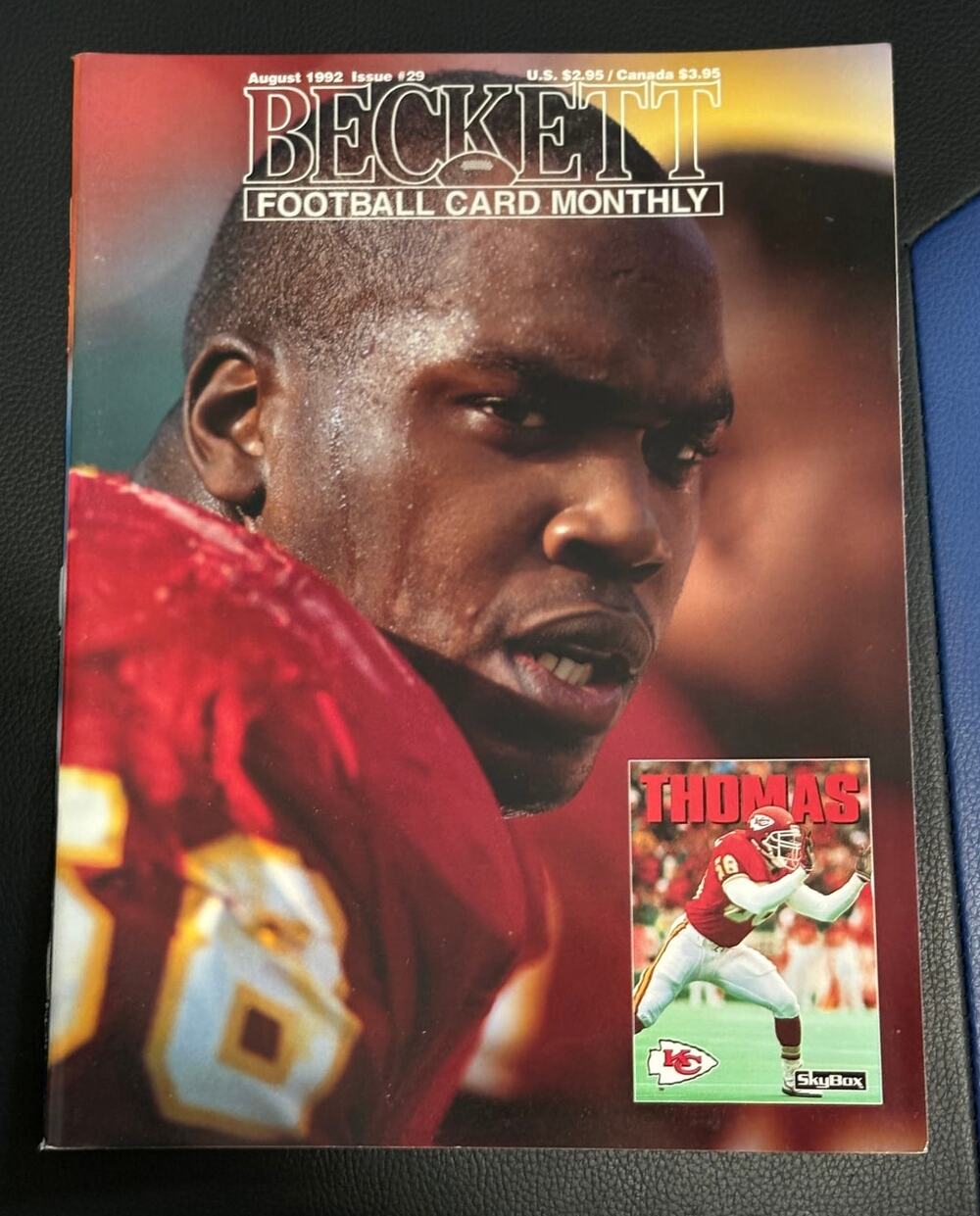 August 1992 Beckett Football Card Price Guide #29- Derrick Thomas & Dan McGuire